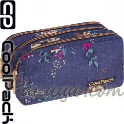 Cool Pack Primus Несесер с три ципа Blue Denim Flowers 86278 Cool Pack Primus Несесер с три ципа Blue Denim Flowers 86278